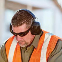 HDX Black Folding Ear Muffs, NRR 26 dB Noise Reduction, Over-the-Head Hearing Protection thumbnail 5
