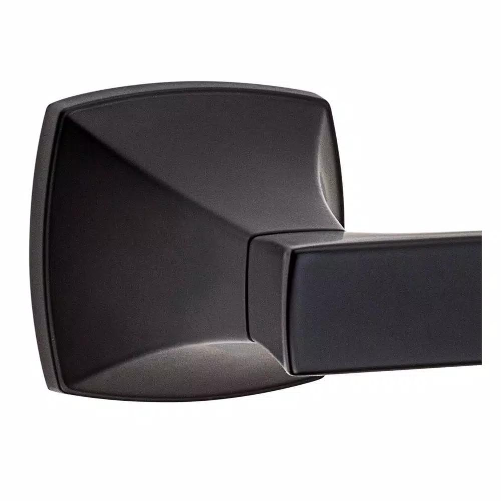 Pfister Venturi 18 in. Single Towel Bar, Matte Black Modern Metal Wall Mount