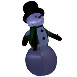 Sunnydaze Decor 6.8 ft. Holly Jolly Snowman Inflatable Outdoor Christmas Decoration with LED Lights thumbnail 5