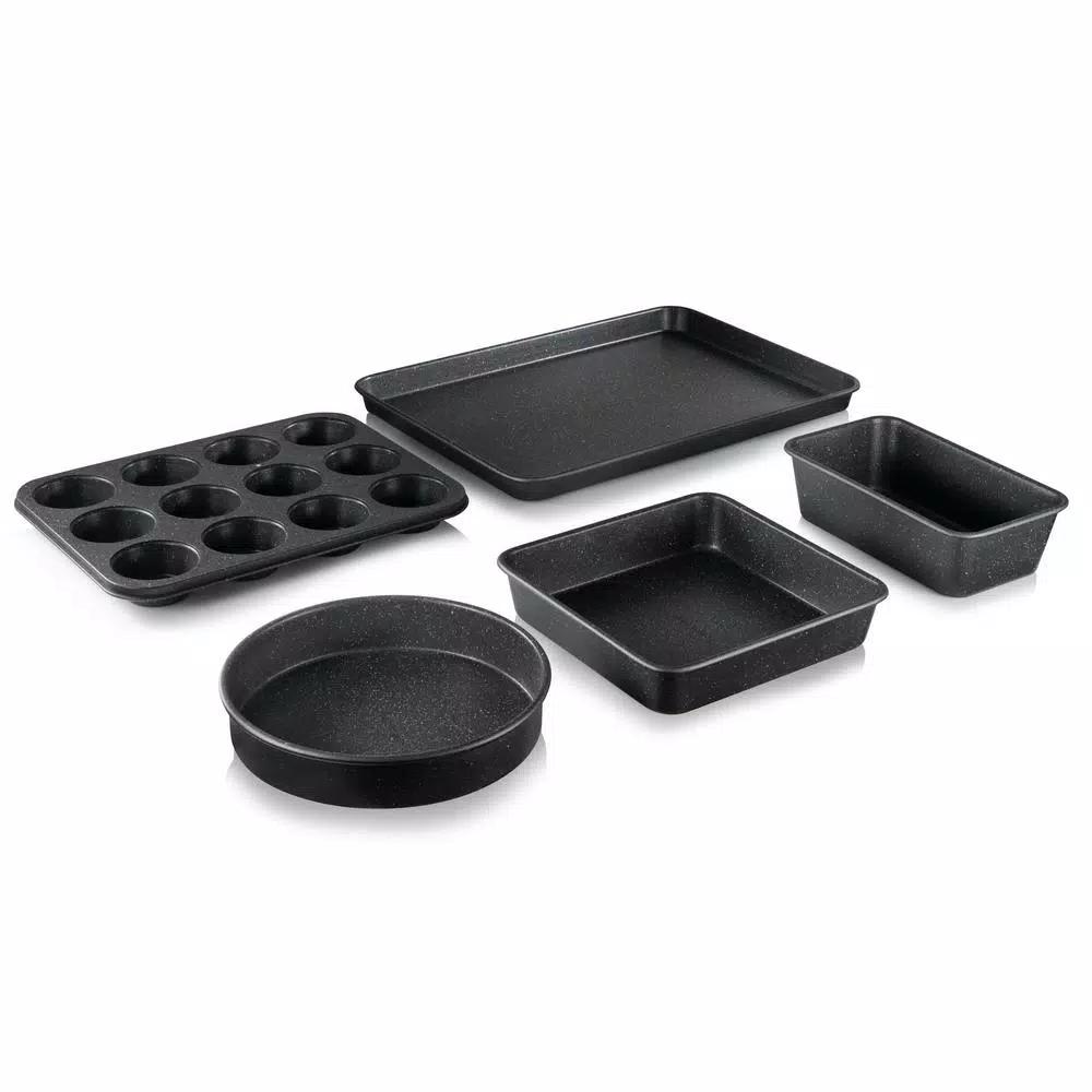 Granitestone 15-Piece Aluminum Hammered Non-Stick Diamond Infused Cookware and Bakeware Set