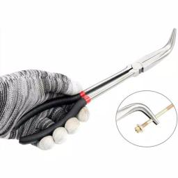 KING 5-Piece Long Nose Pliers Set, 11 in. Straight, 90-Degree, 45-Degree, Hose, Cable, and Flat Nose thumbnail 6
