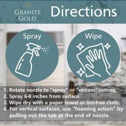 Granite Gold All-Surface Cleaner, 24 oz. - Safe for Natural Stone, Glass, and Stainless Steel thumbnail 7