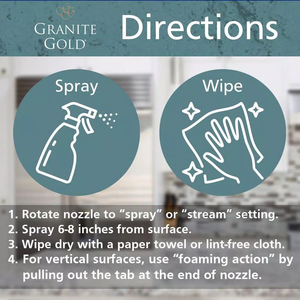 Granite Gold All-Surface Cleaner, 24 oz. - Safe for Natural Stone, Glass, and Stainless Steel
