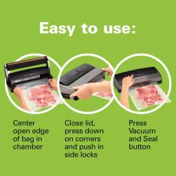 Hamilton Beach NutriFresh Black Food Vacuum Sealer with Extended Seal thumbnail 6