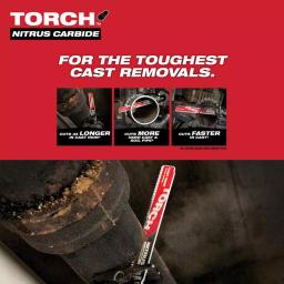Milwaukee 6 in. 7 TPI The TORCH Carbide & Nitrus Carbide Reciprocating Saw Blade 4-Pack thumbnail 9