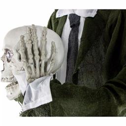 Haunted Hill Farm 5 ft. Animatronic Headless Man Halloween Prop with Talking Skull thumbnail 4