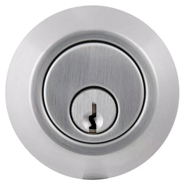 Universal Hardware Commercial ANSI Grade 1 Single Cylinder Heavy-Duty Industrial Deadbolt, Satin Chrome, 2-3/4 in. Backset