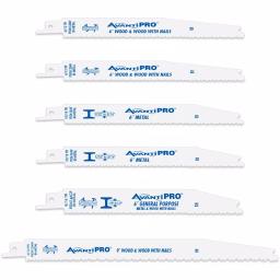 Avanti Pro 6-Piece Bi-Metal Reciprocating Saw Blade Set for Wood and Metal thumbnail 1