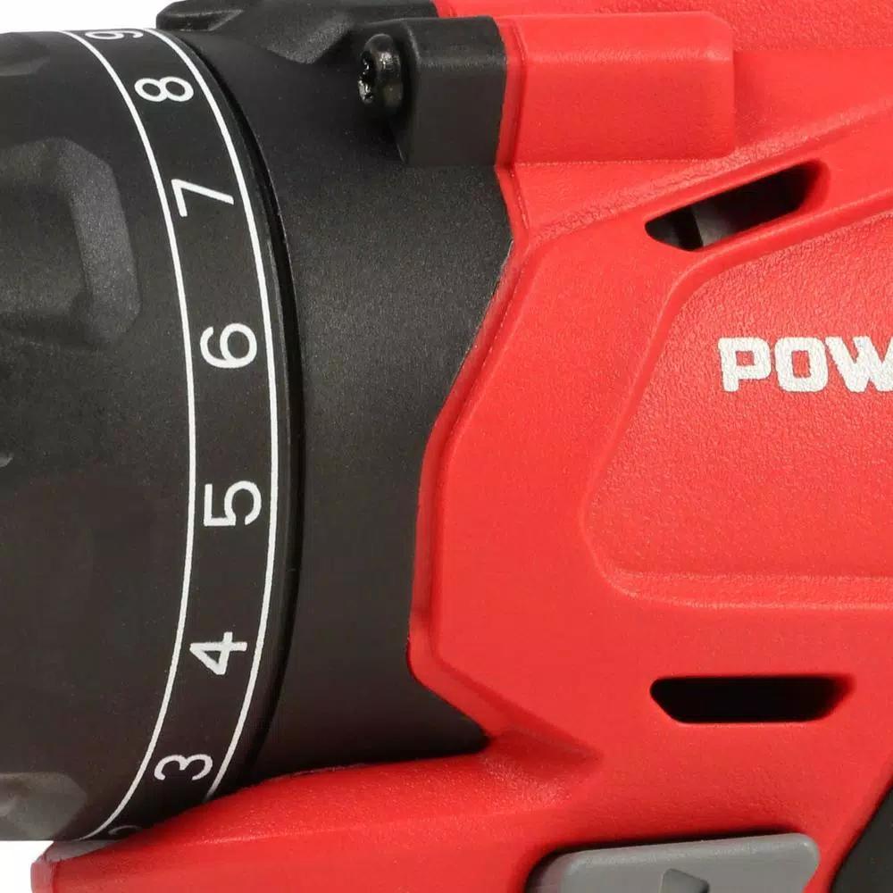 Powerworks 20V Cordless Brushless 3/8 in. Drill/Driver Kit with Two 1.5 Ah Batteries, Charger, and Bag