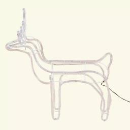Luxen Home 25 in. LED White Rope Light Standing Reindeer - Indoor/Outdoor Christmas Decoration thumbnail 8
