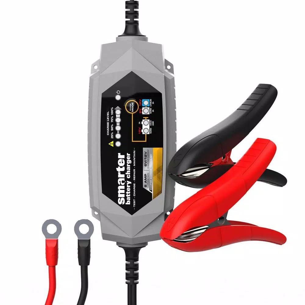 Smartech Products Smartech IC-2000 2 Amp 6V/12V Automotive Battery Charger, Maintainer, Repairer & Tester