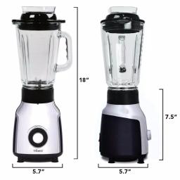Tribest PBG-5001 Glass Personal Blender with Vacuum Technology, 4-Speed, Chrome thumbnail 3