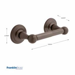 Franklin Brass Jamestown Toilet Paper Holder in Venetian Bronze, Zinc Die-Cast Wall Mount thumbnail 2