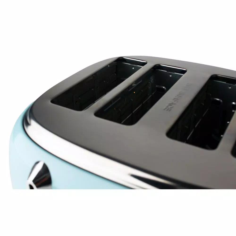 Haden Heritage 4-Slice Retro Wide Slot Toaster, 1500W, Turquoise