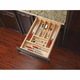 Rev-A-Shelf Maple Wood 7-Compartment Cutlery Drawer Insert Organizer thumbnail 2