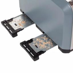 Haden Perth 1500W 4-Slice Wide Slot Toaster, Slate Grey thumbnail 6