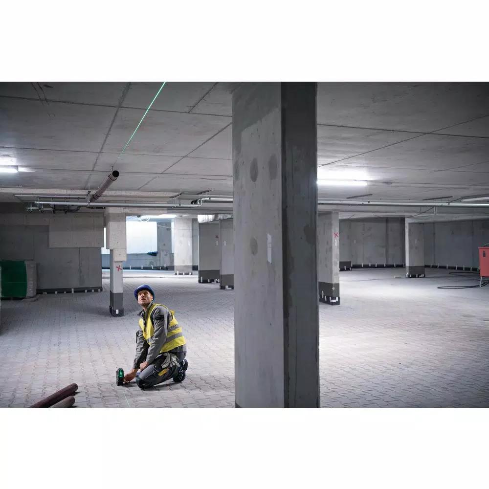 Bosch GCL100-40G Green Beam Self-Leveling Cross-Line Laser Level with Plumb Points