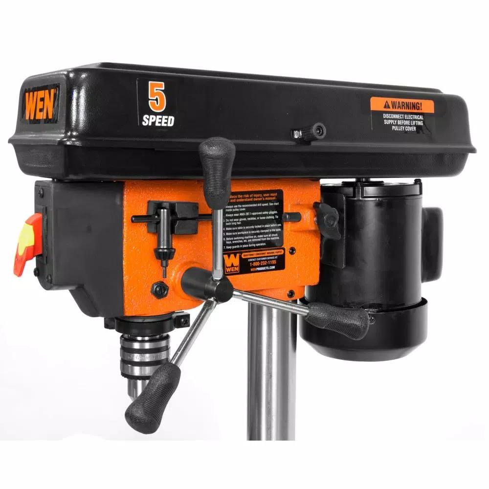 WEN 8 in. 5-Speed Cast Iron Benchtop Drill Press, 2.3 Amp