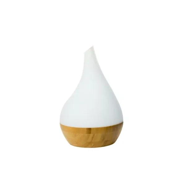 X Brand Canary Glass and Bamboo Ultrasonic Aroma Diffuser with LED Lights