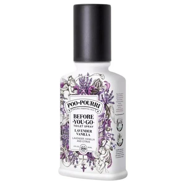 POO POURRI Poo-Pourri Before-You-Go Lavender Vanilla Toilet Spray, 4 oz. (2-Pack)