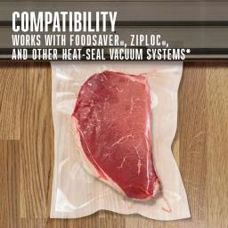 Weston 11 x 16 in. Heavy Duty Vacuum Sealer Bags, 3.0 Mil Thick, 100-Pack thumbnail 3