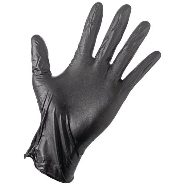 Unbranded Grease Monkey 40 Count Black Disposable Nitrile Gloves, Large, Latex-Free