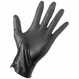 Unbranded Grease Monkey 40 Count Black Disposable Nitrile Gloves, Large, Latex-Free thumbnail 1