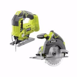 RYOBI 18V ONE+ Cordless 6-1/2 in. Circular Saw and Orbital Jig Saw Combo Kit (Tools Only) thumbnail 1