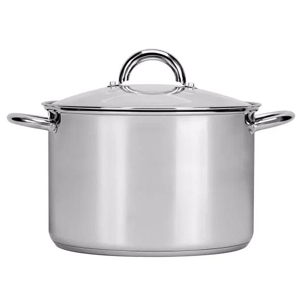 Range Kleen Preferred 8 qt. Stainless Steel Stock Pot with Glass Lid