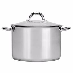 Range Kleen Preferred 8 qt. Stainless Steel Stock Pot with Glass Lid thumbnail 1