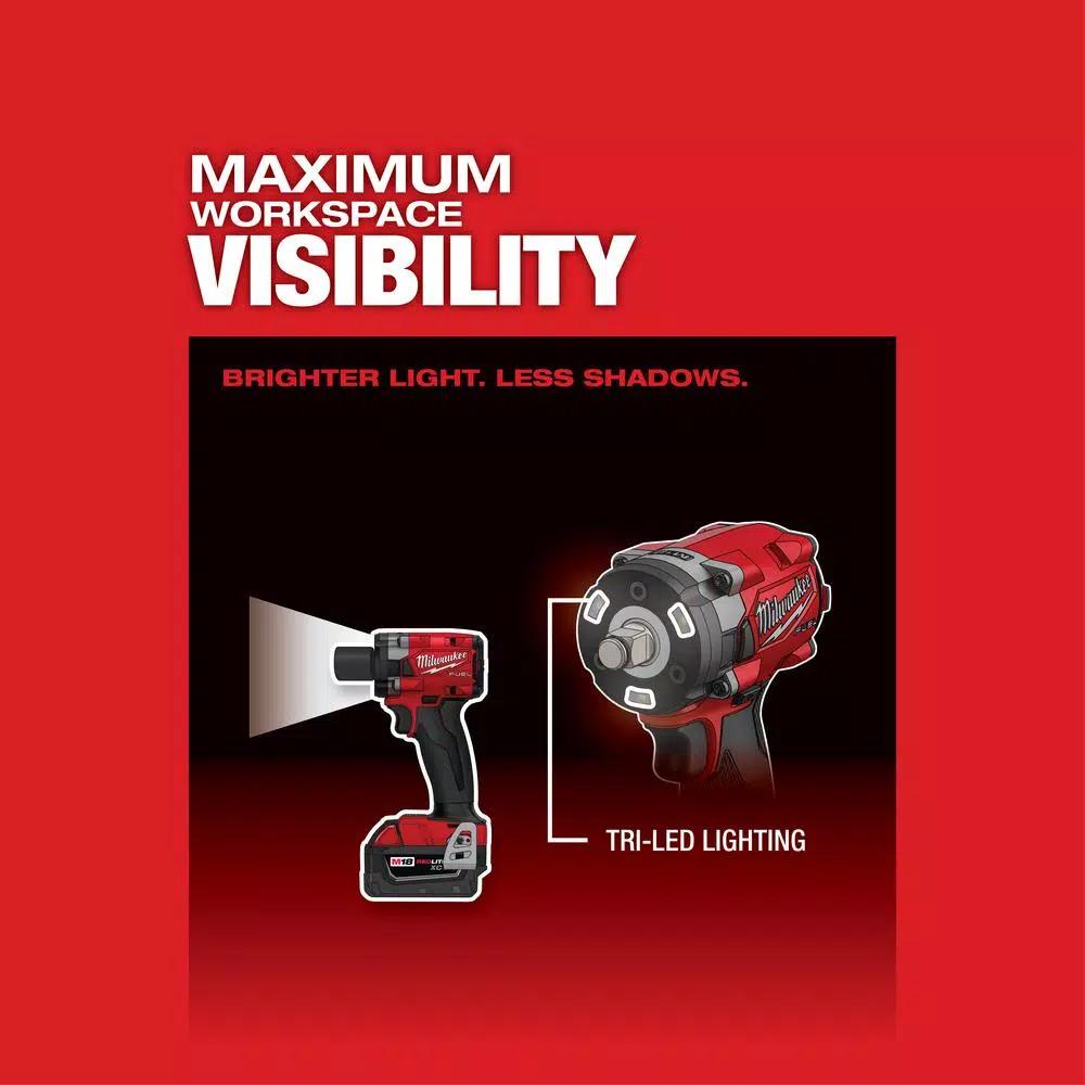 Milwaukee M18 FUEL Gen-3 1/2 in. Compact Impact Wrench with Friction Ring (Tool-Only)
