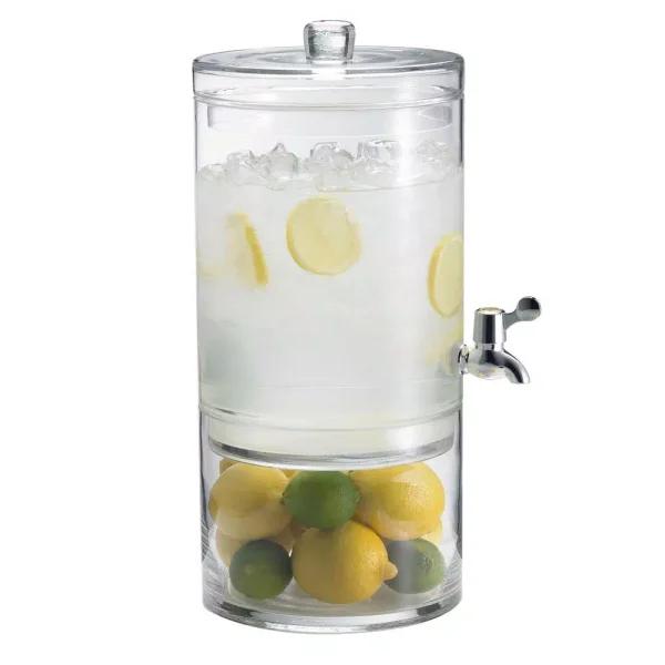 Artland Simplicity 2 Gal. Glass Beverage Dispenser with Removable Clear Base and Upgraded ABS Spigot