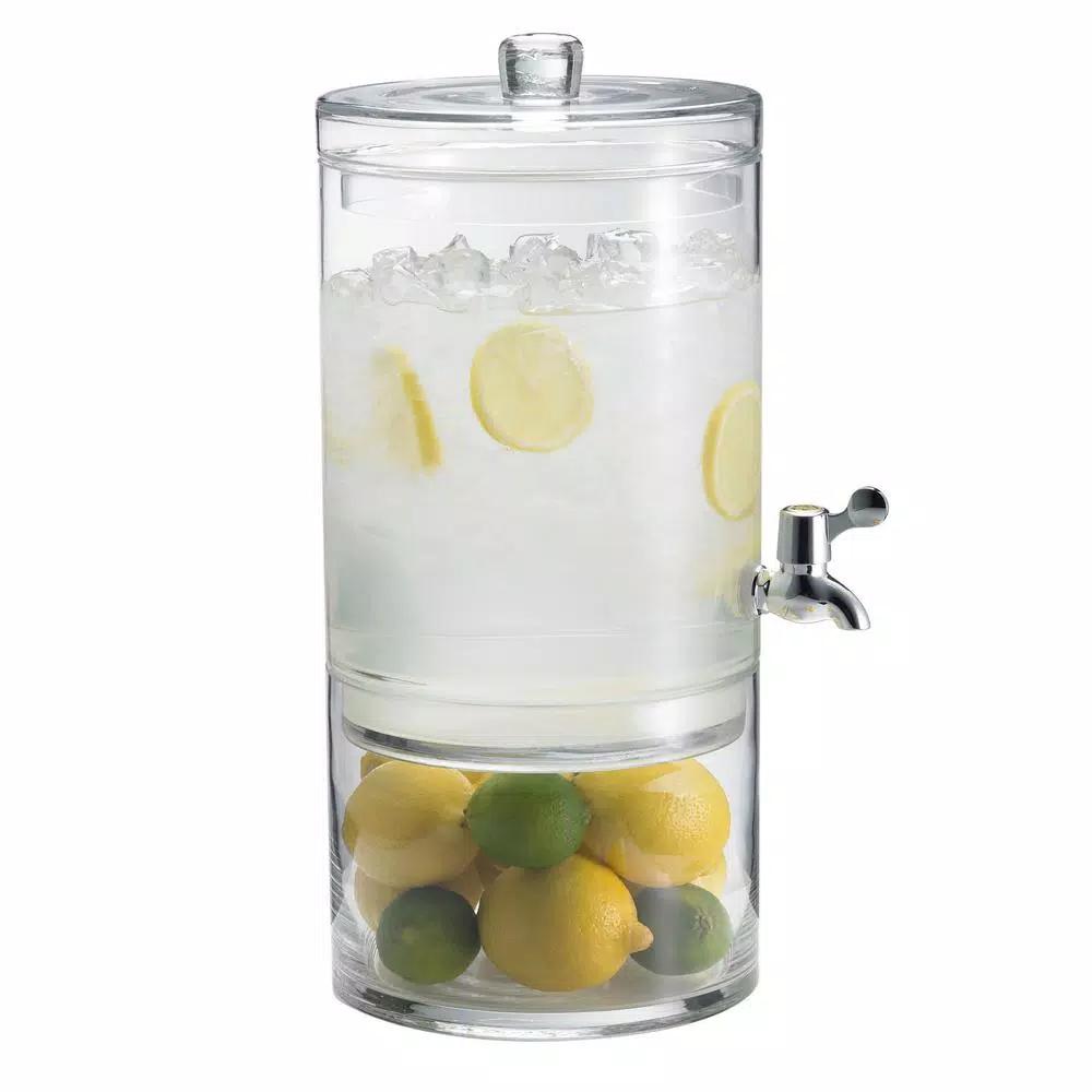 Artland Simplicity 2 Gal. Glass Beverage Dispenser with Removable Clear Base and Upgraded ABS Spigot