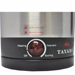 Tayama 1 Qt. Stainless Steel Slow Cooker with Temperature Control and Glass Lid thumbnail 4
