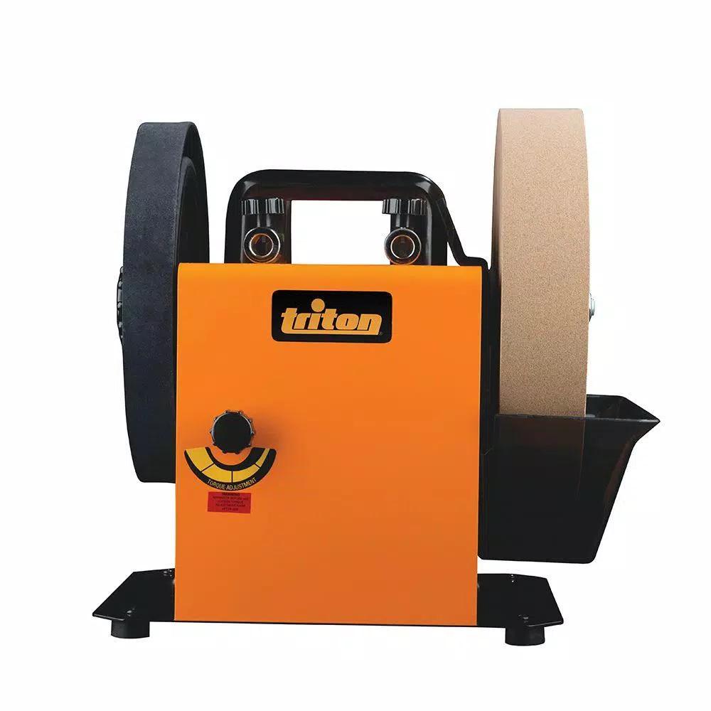 Triton TWSS10 120V Corded Slow Speed Wetstone Sharpener with Diamond Grindstone