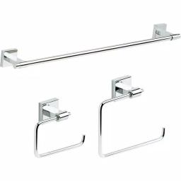 Franklin Brass Maxted 3-Piece Polished Chrome Bath Hardware Set thumbnail 1