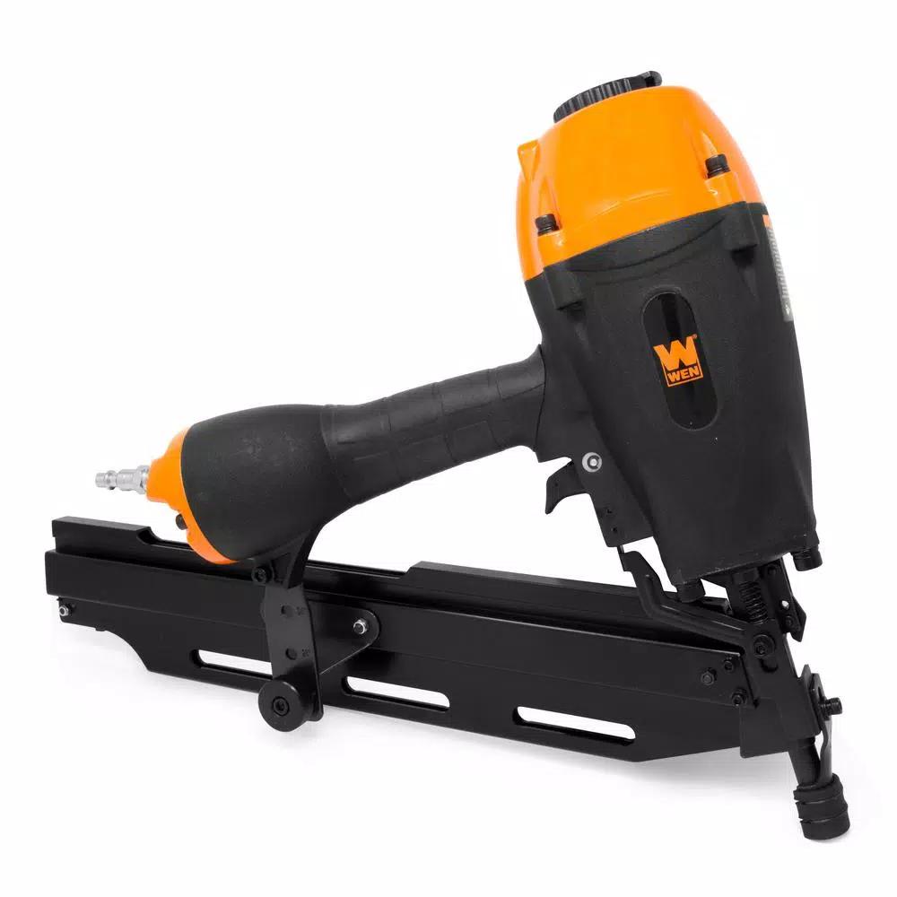 WEN 3-in-1 Pneumatic Framing Nailer, 21°, 28°, and 34° Angles with Carrying Case
