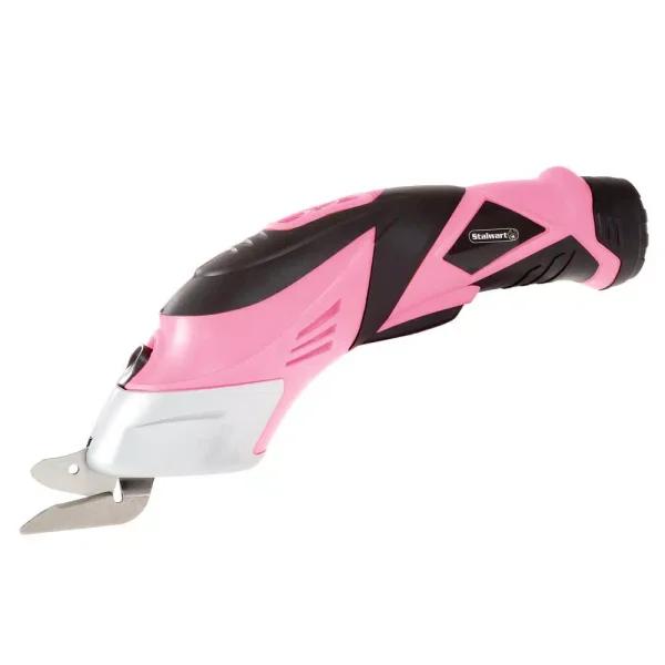 Stalwart 1.25 in. Cordless Power Scissors, 3.6V Electrical Scissors with 2 Blades