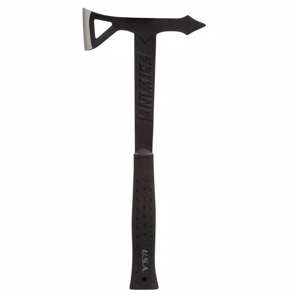 Estwing Black Eagle Tomahawk Axe, 1-Piece Forged American Steel, Black