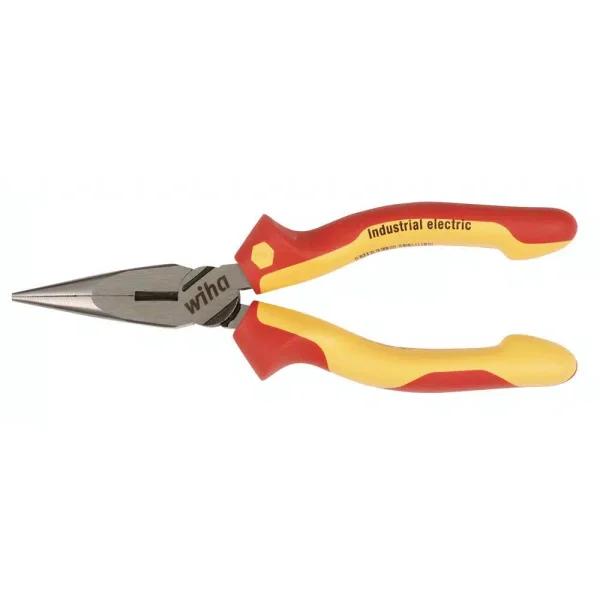 Wiha Insulated Industrial Long Nose Pliers, 1000V AC Rated