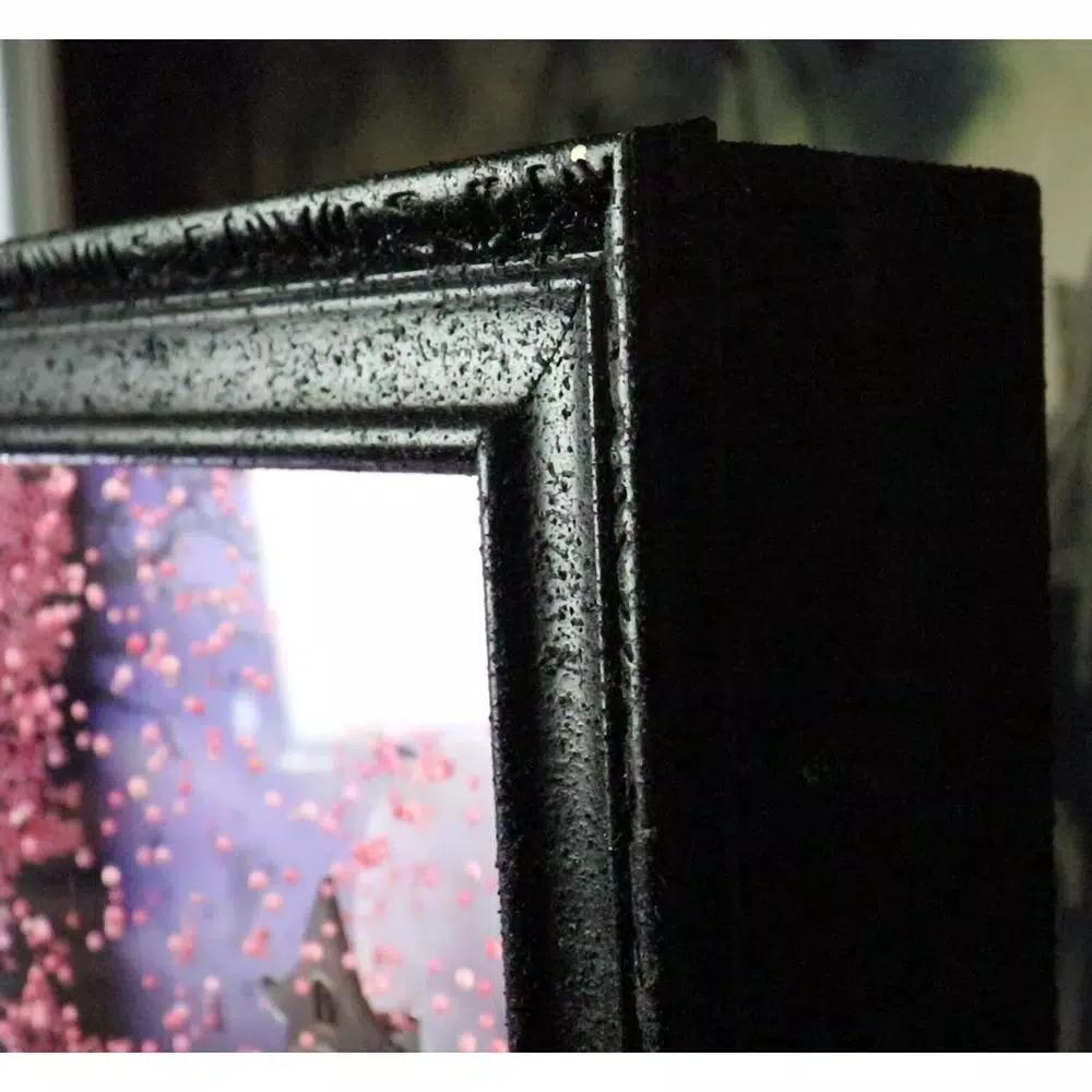 Haunted Hill Farm 18 in. Animated Grim Reaper Shadowbox with Spooky Music and LED Lights