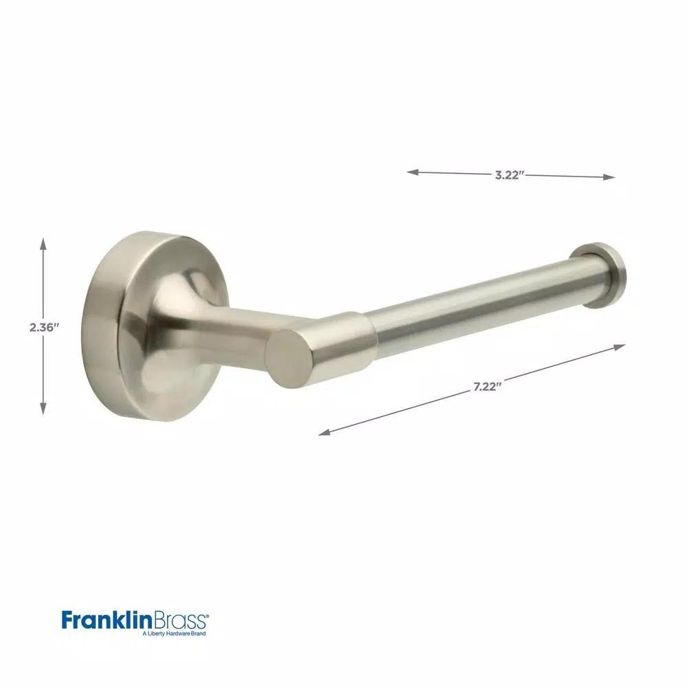 Franklin Brass Voisin Modern Single Arm Toilet Paper Holder, Brushed Nickel
