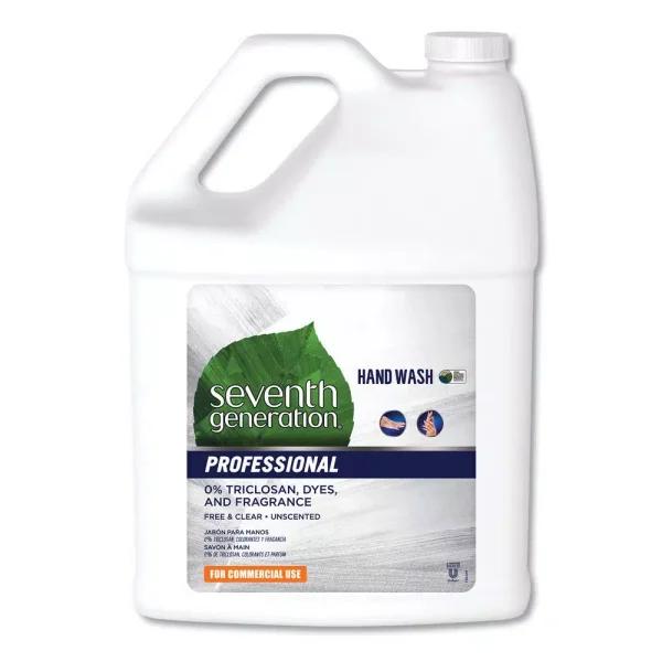 seventh generation Free and Clean Hand Wash Liquid, Plant-Based, Hypoallergenic, 1 Gallon (2/Carton)