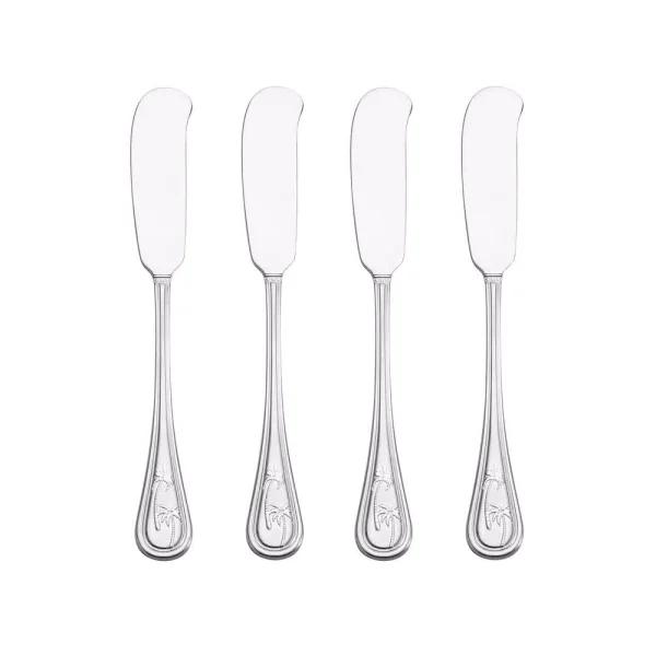 Towle Living Towle Palm Breeze 18/0 Stainless Steel Butter Spreaders, Set of 4