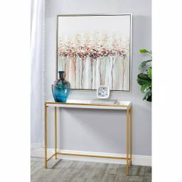 LITTON LANE Set of 3 Square Metal Table Clocks with Gold Feet and Retractable Stands - Mauve, White, and Blue thumbnail 1