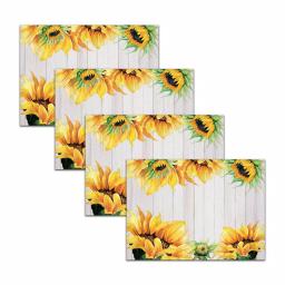 Morgan Home MHF Home Sunflower Yellow Polypropylene Placemat Set, 4-Pack thumbnail 2