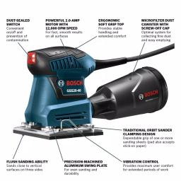 Bosch Corded Variable Speed Palm Router and Orbital Sander Combo Kit thumbnail 3