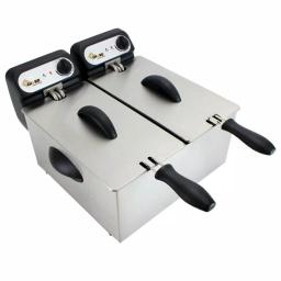 Chard Double Deep Fryer, 6L Capacity, Dual 1500W Tanks with 2 Baskets thumbnail 1