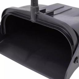 Continental 12 in. Upright Lobby Dust Pan with Vinyl-Coated Steel Handle, Black thumbnail 7