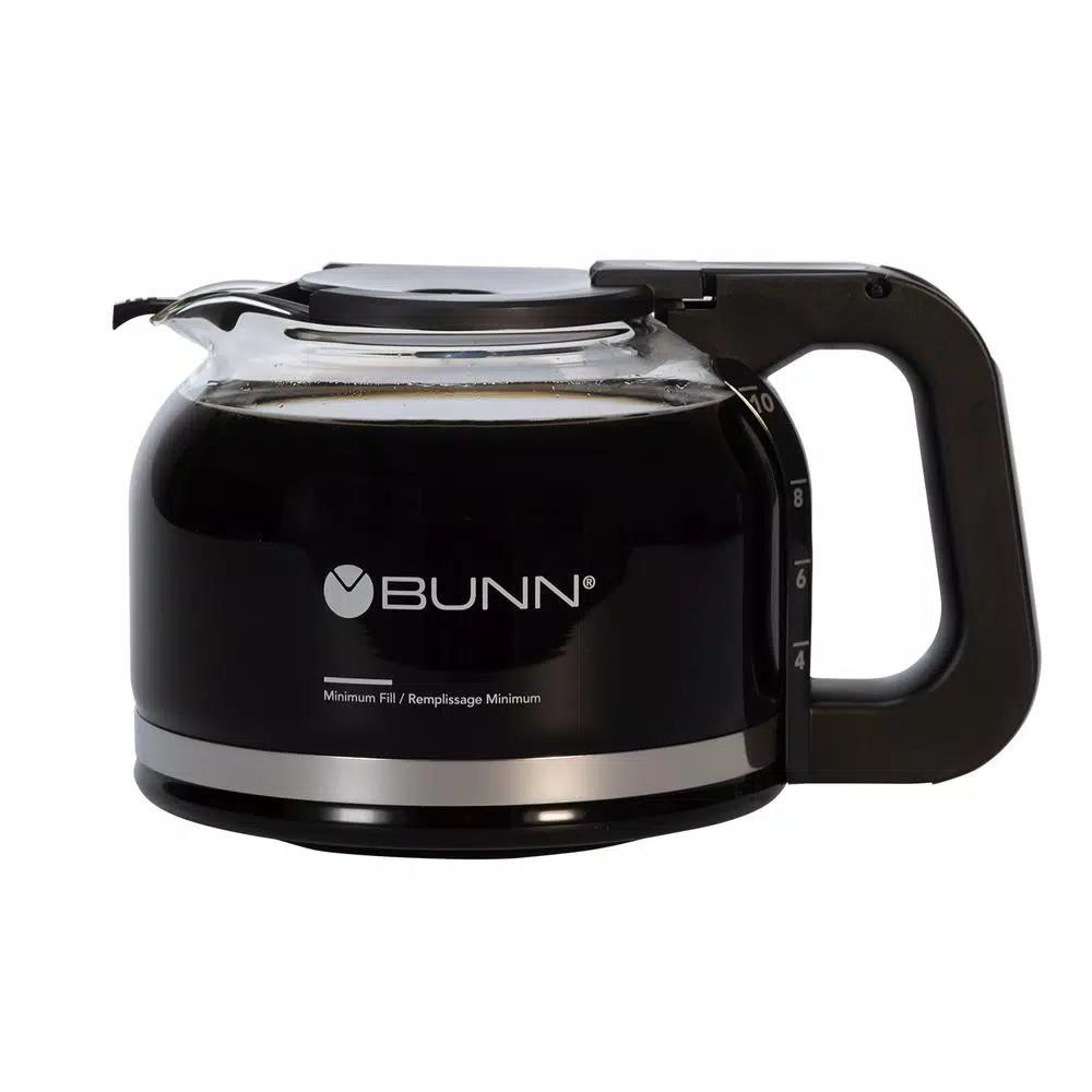 BUNN 10-Cup Glass Drip-Free Carafe, Black